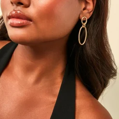 Histoire d'Or Boucles D'Oreilles Pendantes Franklyn Or Jaune Discount