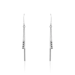 Histoire d'Or Boucles D'oreilles Pendantes Eucleia Argent Blanc Outlet