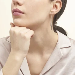 Histoire d'Or Boucles D'oreilles Pendantes Eucleia Argent Blanc Outlet