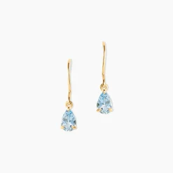 Histoire d'Or Boucles D'oreilles Pendantes Kalyne Or Jaune Topaze or jaune topaze bleue Best