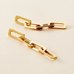 Histoire d'Or Boucles D'oreilles Pendantes Gracen Acier Jaune Hot