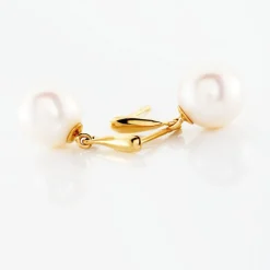 Histoire d'Or Boucles D'oreilles Pendantes Sibylle Or Jaune Perle De Culture Hot