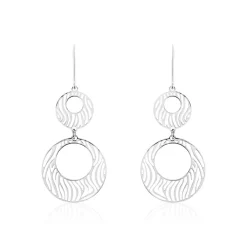 Histoire d'Or Boucles D'oreilles Pendantes Africa Argent Blanc Outlet
