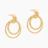 Histoire d'Or Boucles D'Oreilles Pendantes Boudicca Or Jaune Best