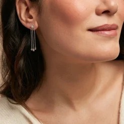 Histoire d'Or Boucles D'oreilles Pendantes Clarence Argent Blanc Oxyde De Zirconium Discount