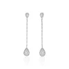 Histoire d'Or Boucles D'oreilles Pendantes Mariona Or Blanc Diamant Discount