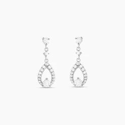 Histoire d'Or Boucles D'oreilles Pendantes Istanbul Argent Blanc Oxyde De Zirconium Discount