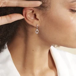 Histoire d'Or Boucles D'oreilles Pendantes Istanbul Argent Blanc Oxyde De Zirconium Discount