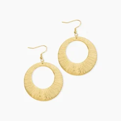 Histoire d'Or Boucles D'oreilles Pendantes Acier Doré Rohan Best