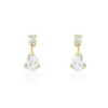 Histoire d'Or Boucles D'oreilles Pendantes Naellya Plaqué Or Oxyde De Zirconium Online
