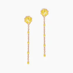 Histoire d'Or Boucles D'oreilles Pendantes Mimosa Argent Rose Outlet