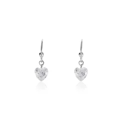 Histoire d'Or Boucles D'oreilles Pendantes Argent Blanc Sopher Oxydes De Zirconium New