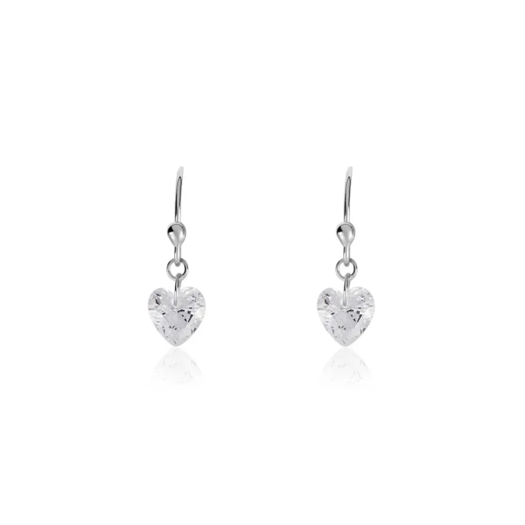 Histoire d'Or Boucles D'oreilles Pendantes Argent Blanc Sopher Oxydes De Zirconium New