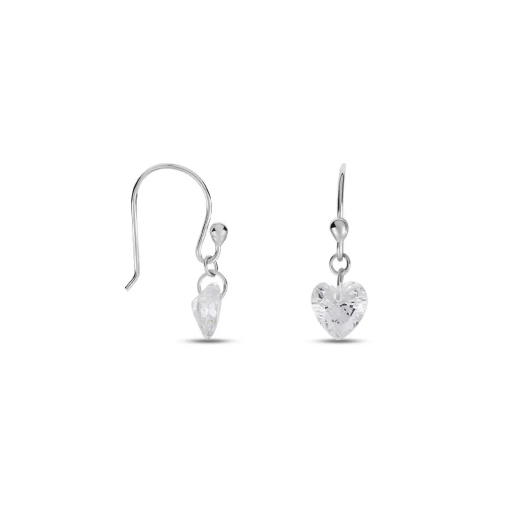 Histoire d'Or Boucles D'oreilles Pendantes Argent Blanc Sopher Oxydes De Zirconium New
