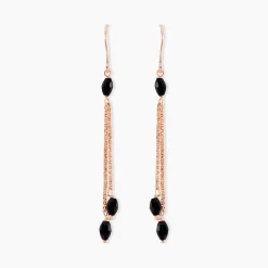 Histoire d'Or Boucles D'oreilles Pendantes Diamantine Argent Rose Pierre De Synthese Sale