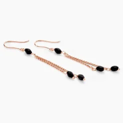 Histoire d'Or Boucles D'oreilles Pendantes Diamantine Argent Rose Pierre De Synthese Sale