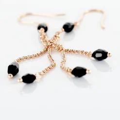 Histoire d'Or Boucles D'oreilles Pendantes Diamantine Argent Rose Pierre De Synthese Sale