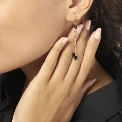 Histoire d'Or Boucles D'oreilles Pendantes Diamantine Argent Rose Pierre De Synthese Sale