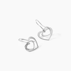 Histoire d'Or Boucles D'oreilles Pendantes Clarra Argent Blanc Discount