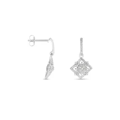 Histoire d'Or Boucles D'oreilles Pendantes Rosée Or Blanc Diamant Discount