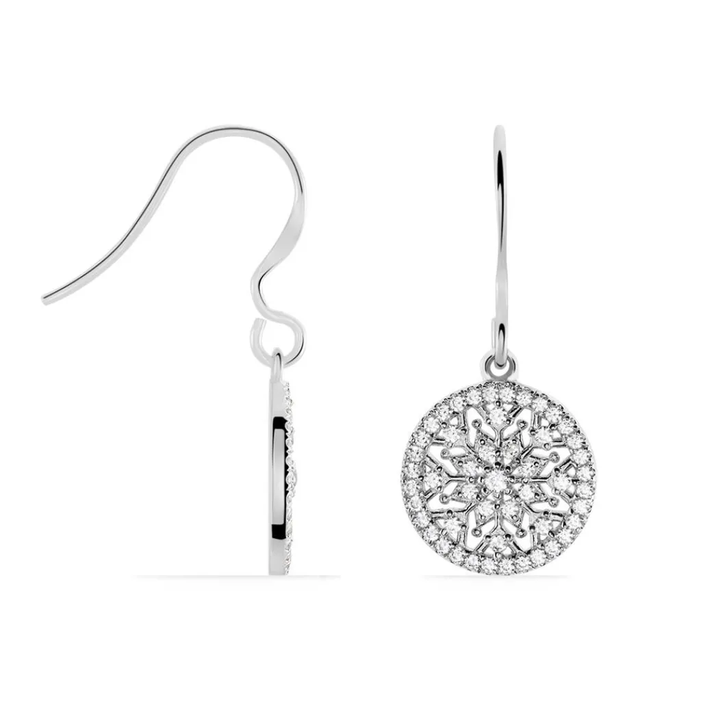 Histoire d'Or Boucles D'oreilles Pendantes Brunilda Argent Blanc Oxyde De Zirconium Clearance