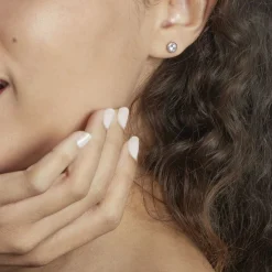 Histoire d'Or Boucles D'oreilles Pendantes Abha Argent Blanc Oxyde De Zirconium