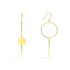 Histoire d'Or Boucles D'oreilles Pendantes Solaire Or Jaune Discount