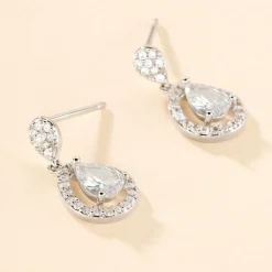 Histoire d'Or Boucles D'oreilles Pendantes Argent Blanc Zelie Oxyde De Zirconium Discount