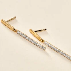 Histoire d'Or Boucles D'oreilles Pendantes Alayna or jaune diamant Outlet