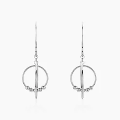 Histoire d'Or Boucles D'oreilles Pendantes Siara Argent Blanc Clearance