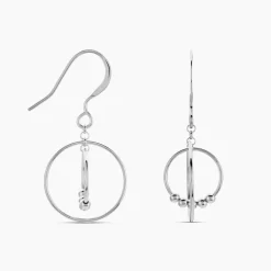 Histoire d'Or Boucles D'oreilles Pendantes Siara Argent Blanc Clearance