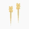 Histoire d'Or Boucles D'Oreilles Pendantes Thimea Acier Jaune Sans Pierre Discount