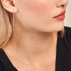 Histoire d'Or Boucles D'oreilles Pendantes Rain Or Jaune Outlet