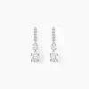 Histoire d'Or Boucles D'oreilles Pendantes Corianne Argent Blanc Oxyde De Zirconium Hot