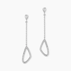 Histoire d'Or Boucles D'oreilles Pendantes Rosemay Argent Blanc Oxyde De Zirconium Hot