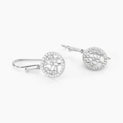 Histoire d'Or Boucles D'oreilles Pendantes Chimere Argent Blanc Oxyde De Zirconium Discount