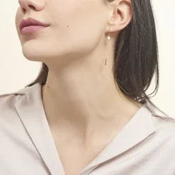 Histoire d'Or Boucles D'oreilles Pendantes Salman Or Jaune Perle De Culture Clearance