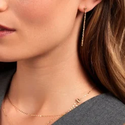 Histoire d'Or Boucles D'oreilles Pendantes Luminara Or Jaune Discount