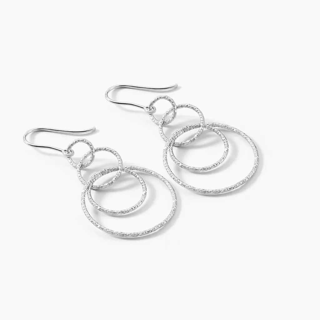 Histoire d'Or Boucles D'oreilles Pendantes Flaura Argent Blanc Discount