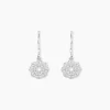 Histoire d'Or Boucles D'oreilles Pendantes Lynne Argent Blanc