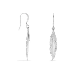 Histoire d'Or Boucles D'oreilles Pendantes Violka Argent Blanc New