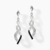 Histoire d'Or Boucles D'oreilles Pendantes Claudia Argent Blanc Oxyde De Zirconium Sale