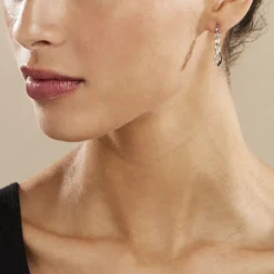 Histoire d'Or Boucles D'oreilles Pendantes Claudia Argent Blanc Oxyde De Zirconium Sale
