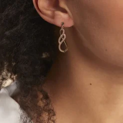 Histoire d'Or Boucles D'oreilles Pendantes Rajah Plaqué Or Jaune Oxyde De Zirconium