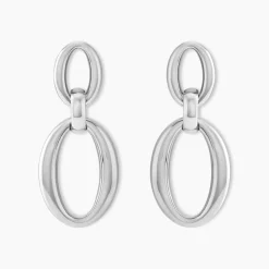 Histoire d'Or Boucles D'oreilles Pendantes Zeilah acier blanc Online