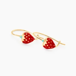Histoire d'Or Boucles D'oreilles Pendantes Elizabetae Fraise Or Jaune Discount