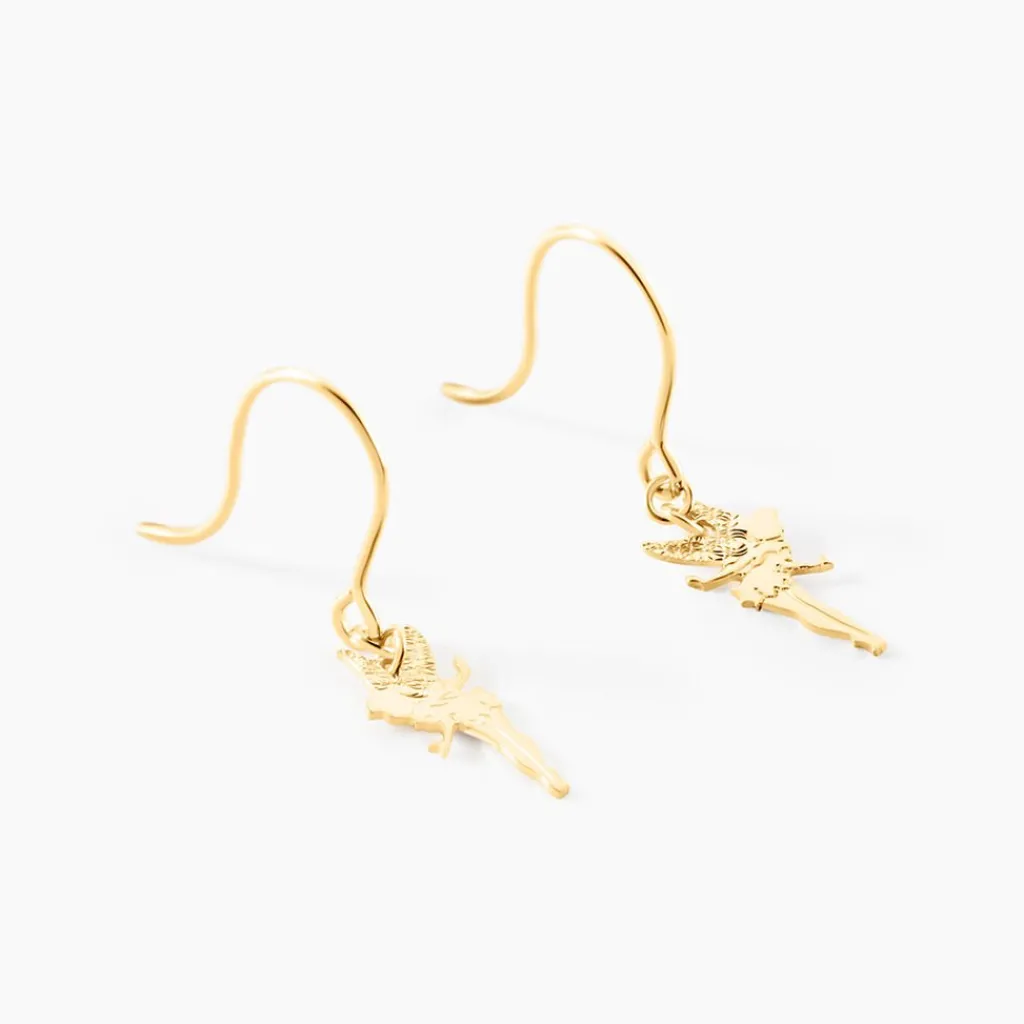 Histoire d'Or Boucles D'oreilles Pendantes Fee Or Jaune Outlet