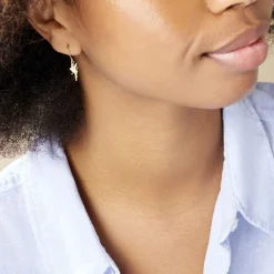 Histoire d'Or Boucles D'oreilles Pendantes Fee Or Jaune Outlet