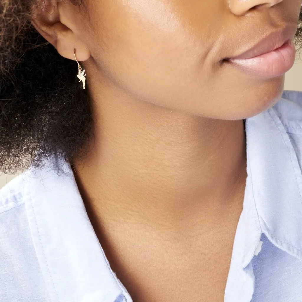 Histoire d'Or Boucles D'oreilles Pendantes Fee Or Jaune Outlet