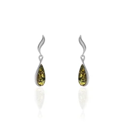 Histoire d'Or Boucles D'oreilles Pendantes Argent Blanc Odilon Ambre Best